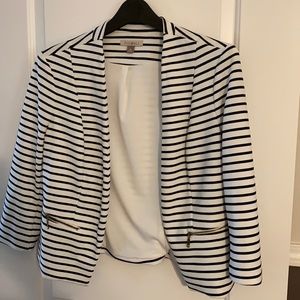 Black and white blazer